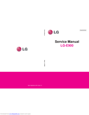 LG LG-E900 Service Manual