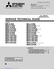 Mitsubishi Electric MUZ-D NA-U Service Technical Manual
