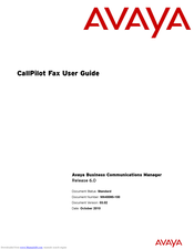 Avaya CallPilot User Manual