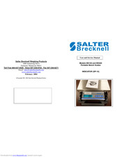 Salter Brecknell BS150 User And Service Manual