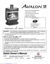 Avalon Salish EF III Owner's Manual