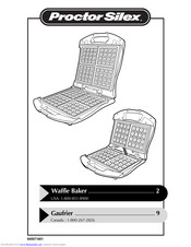 Proctor-Silex Waffle Baker User Manual