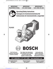 Bosch PLH181 Operating/Safety Instructions Manual