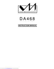 Van Medevoort DA468 Instruction Manual