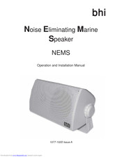 BHI NEMS Operation And Installation Manual