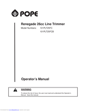 Pope 101PLT25FC Operator's Manual