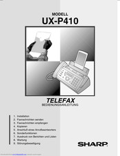 Sharp UX-P410 User Manual