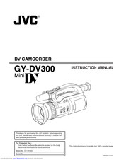 JVC Streamcorder GY-DV300 Instruction Manual