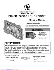 Travis Industries Flush Plus Owner's Manual
