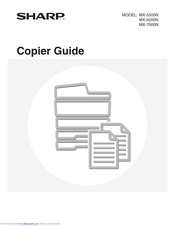 Sharp MX 5500N - Color Laser - Copier Manual