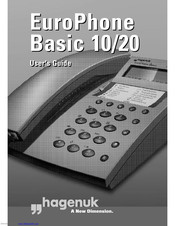 Hagenuk EuroPhone Basic 10 User Manual