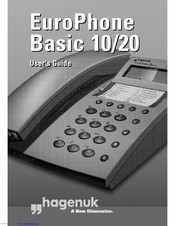 Hagenuk EuroPhone Basic 20 User Manual