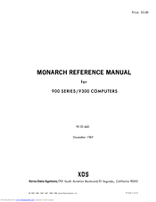 XDS 900 Series Reference Manual