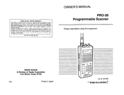 Realistic Pro-39 scanner manual, original