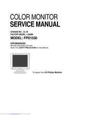 LG FPD1530 Service Manual