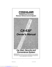 Code Alarm CA-630 Owner's Manual