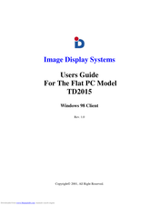 Image Display Systems TD2015 User Manual