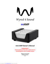 Wyred 4 Sound mAMP Owner's Manual