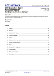 Renesas R0K866597D020BR Hardware Instruction Manual