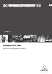 Behringer POWERLIGHT PL2000 User Manual