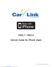 Audiovox CarLink ASCL1 User Manual