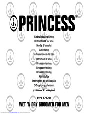Princess 575701 Instructions For Use Manual