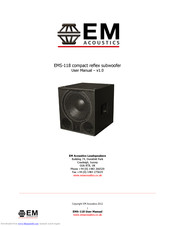 EM Acoustics EMS-118 User Manual