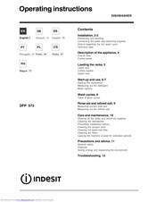 Indesit DFP 573 Operating Instructions Manual