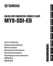 Yamaha MY8-SDI-ED Owner's Manual
