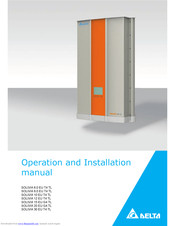 Delta Energy Systems Solivia 20 EU G4 TL Operation And Installation Manual