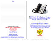 NEC QuSL1100 Quick Reference Manual