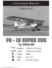 Phoenix Model PA-18 Super Cub Instruction Manual