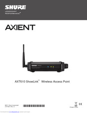 Shure AXT610 ShowLink User Manual