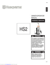 Husqvarna HS2 Owner's/Operator's Manual
