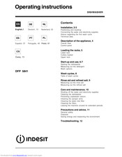 Indesit DFP 5841 Operating Instructions Manual