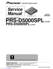 Pioneer PRS-D5000SPL Service Manual