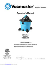 Vacmaster VJ809 Operator's Manual