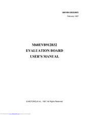 Motorola M68EVB912B32 User Manual