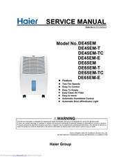 Haier DE65EM-E Service Manual