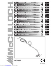 McCulloch REX 900 Manuel D'instructions