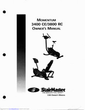 Stairmaster MOMENTUM 3800 RC Owner's Manual