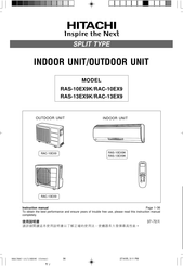 Hitachi RAC-13EX9 User Manual