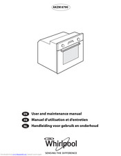 Whirlpool AKZM 8790 User And Maintenance Manual