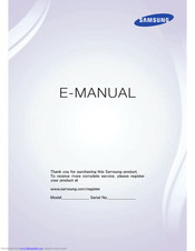 Samsung TV E-Manual