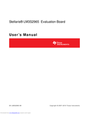 Texas Instruments Stellaris LM3S2965 User Manual