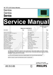Philips TFT LCD Colour Monitor Service Manual