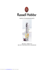 Russell Hobbs RHSB 025 Instructions & Warranty