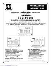 Gemini GEM-P9600 Programming Instructions Manual