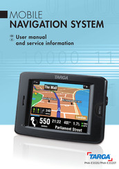 Targa PNA-E3520T User Manual And Service Information