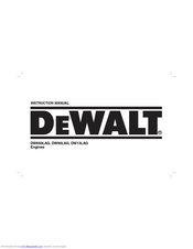 DeWalt DW13LAG Instruction Manual